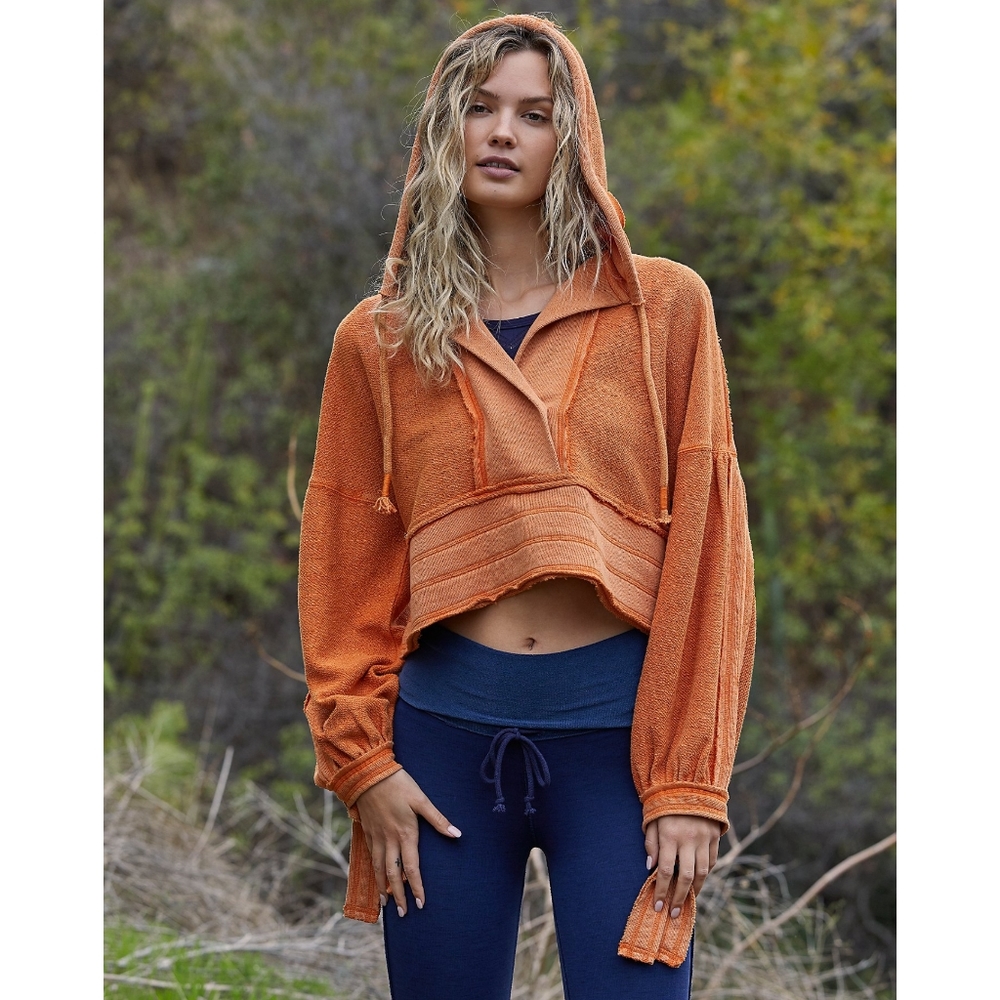 Last One! FP Movement Half Court Sweatshirt Orange - Picture 3 of 7